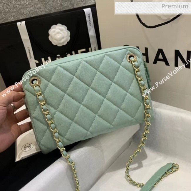 Chanel Small Camera Case in Grained Calfskin AS1367 Green 2020 (JY-20061538)