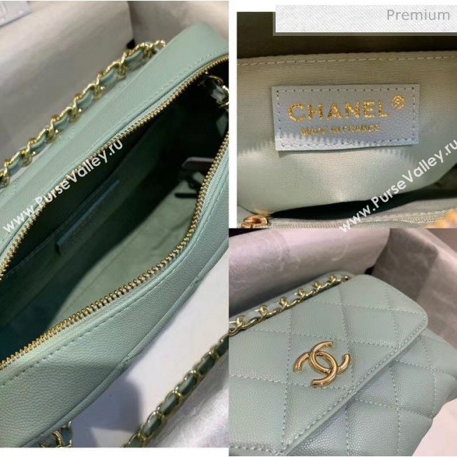 Chanel Small Camera Case in Grained Calfskin AS1367 Green 2020 (JY-20061538)