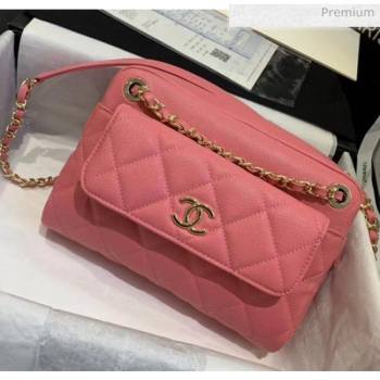 Chanel Small Camera Case in Grained Calfskin AS1367 Pink 2020 (JY-20061539)