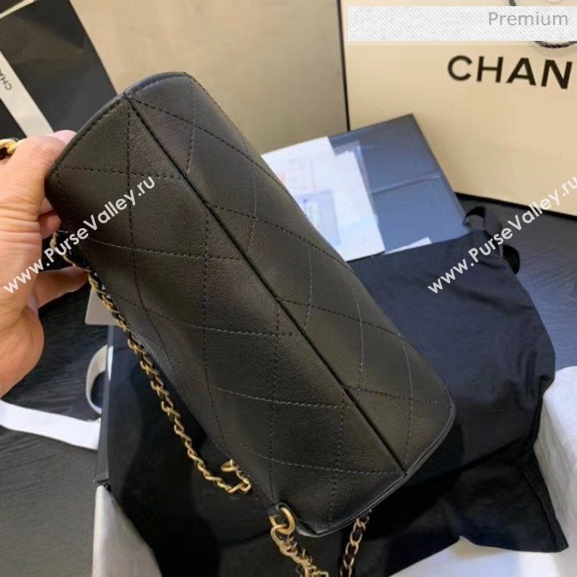 Chanel Calfskin Bucket Backpack With Round Handle AS1362 Black 2020 (JY-20061541)