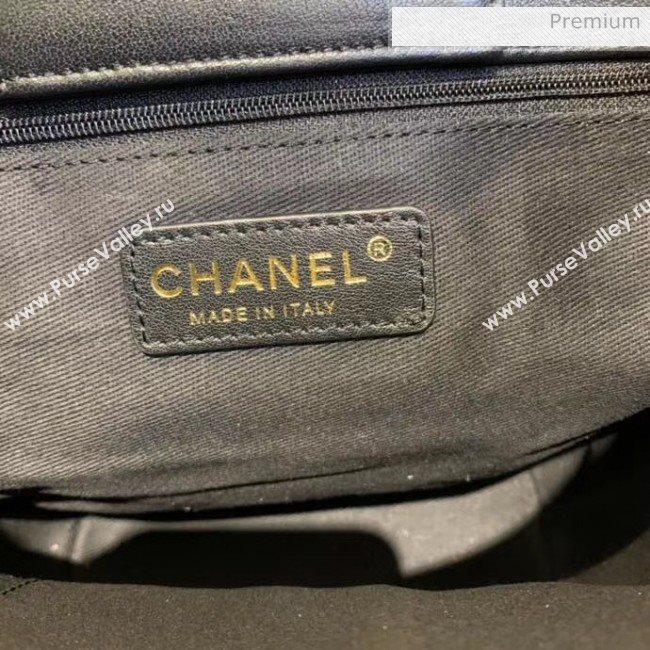 Chanel Calfskin Bucket Backpack With Round Handle AS1362 Black 2020 (JY-20061541)