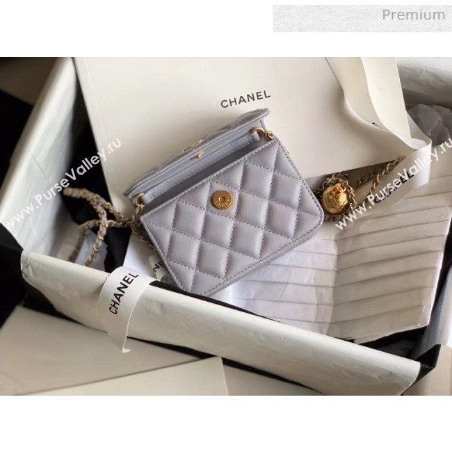 Chanel Quilted Lambskin Waist Bag With Metal Ball AP1465 Grey 2020 (JY-20061544)