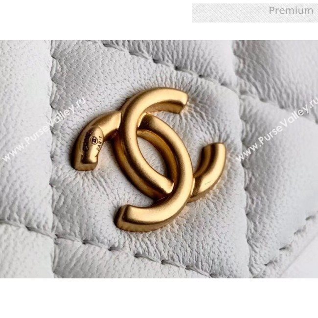 Chanel Quilted Lambskin Waist Bag With Metal Ball AP1465 White 2020 (JY-20061545)