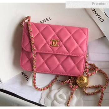 Chanel Quilted Lambskin Waist Bag With Metal Ball AP1465 Pink 2020 (JY-20061547)