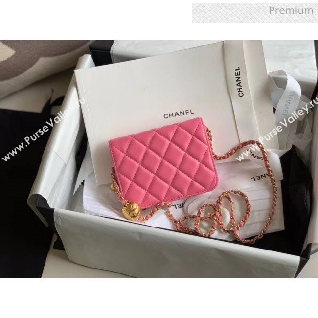 Chanel Quilted Lambskin Waist Bag With Metal Ball AP1465 Pink 2020 (JY-20061547)