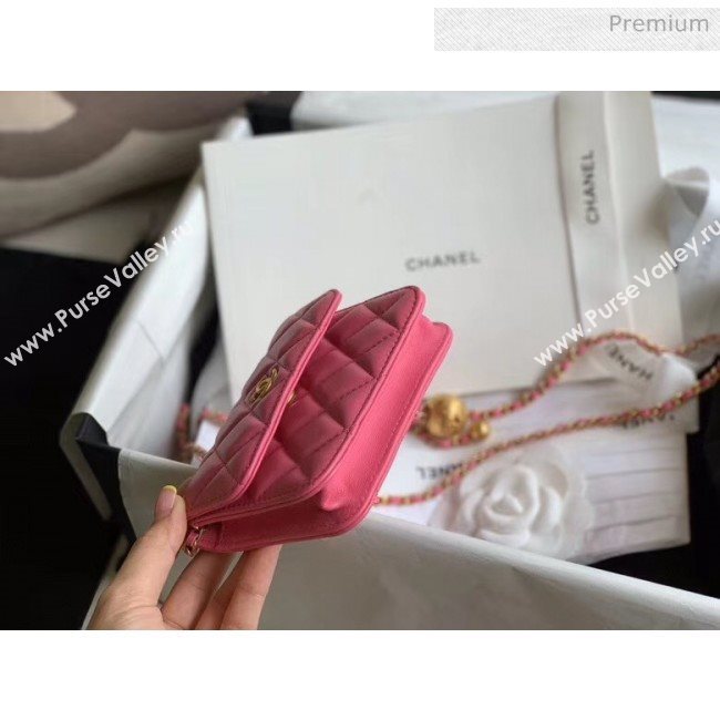 Chanel Quilted Lambskin Waist Bag With Metal Ball AP1465 Pink 2020 (JY-20061547)