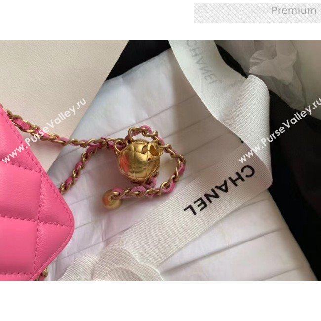 Chanel Quilted Lambskin Waist Bag With Metal Ball AP1465 Pink 2020 (JY-20061547)