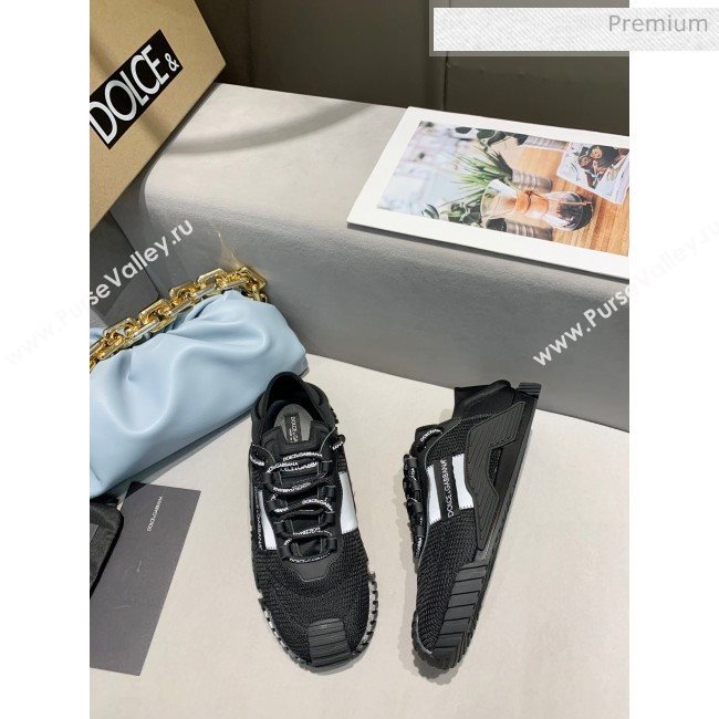 Dolce & Gabbana NS1 SLIP ON Sneakers in Mixed Materials Black 2020(For Women and Men) (MD-20061624)