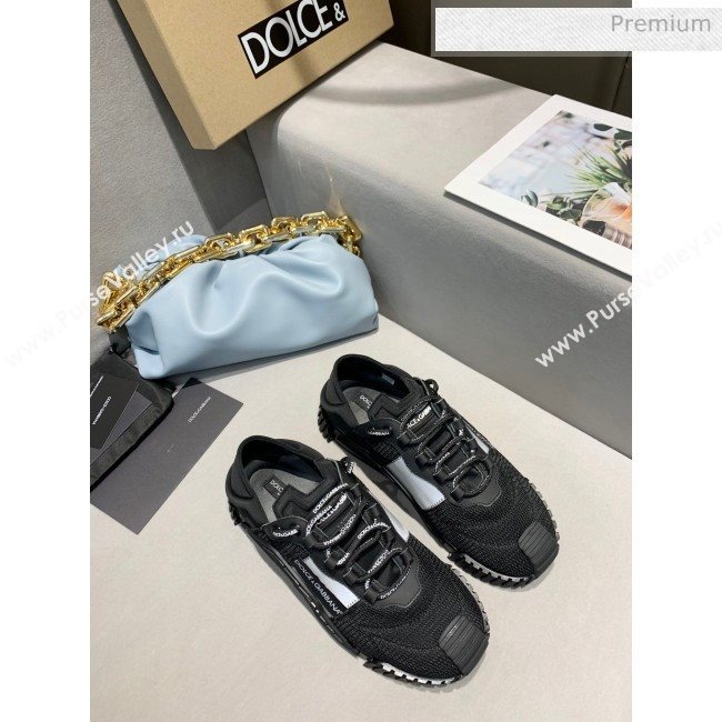 Dolce & Gabbana NS1 SLIP ON Sneakers in Mixed Materials Black 2020(For Women and Men) (MD-20061624)