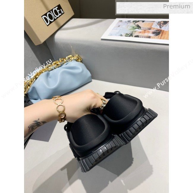 Dolce & Gabbana NS1 SLIP ON Sneakers in Mixed Materials Black 2020(For Women and Men) (MD-20061624)