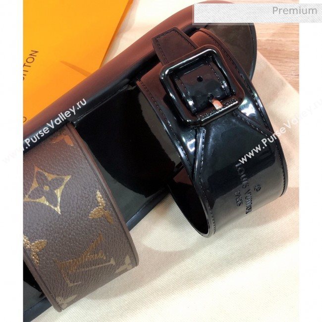 Louis Vuitton SUNBATH Flat Mules Sandals 1A66XD Black 2020 (MD-20061537)