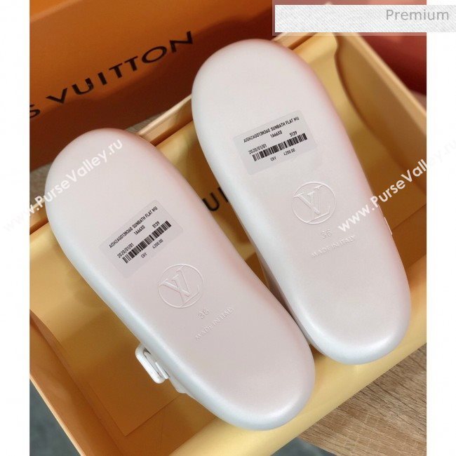 Louis Vuitton SUNBATH Flat Mules Sandals 1A66XD White 2020 (MD-20061638)