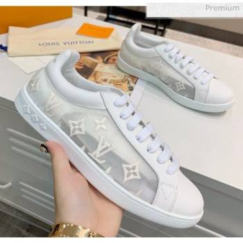 Louis Vuitton LUXEMBOURG Trainers Sneakers in Transparent Textile White 2020（For Women And Men） (MD-2006178)