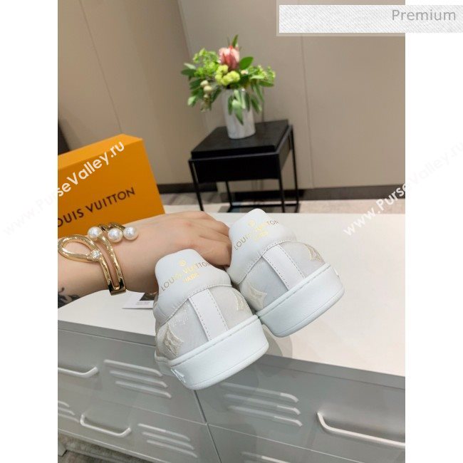 Louis Vuitton LUXEMBOURG Trainers Sneakers in Transparent Textile White 2020（For Women And Men） (MD-2006178)