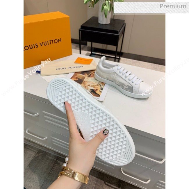 Louis Vuitton LUXEMBOURG Trainers Sneakers in Transparent Textile White 2020（For Women And Men） (MD-2006178)