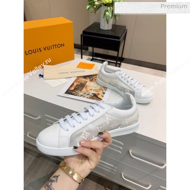 Louis Vuitton LUXEMBOURG Trainers Sneakers in Transparent Textile White 2020（For Women And Men） (MD-2006178)