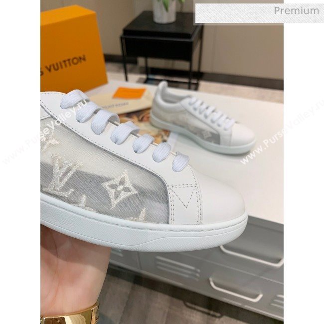 Louis Vuitton LUXEMBOURG Trainers Sneakers in Transparent Textile White 2020（For Women And Men） (MD-2006178)