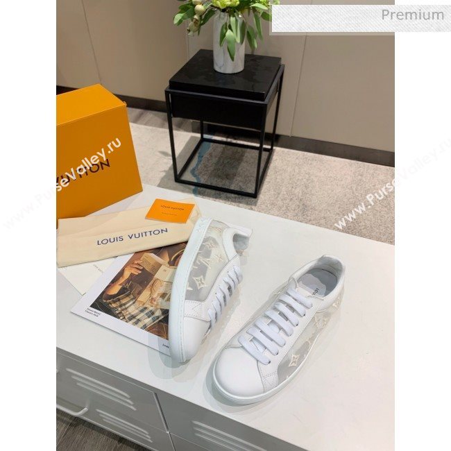 Louis Vuitton LUXEMBOURG Trainers Sneakers in Transparent Textile White 2020（For Women And Men） (MD-2006178)