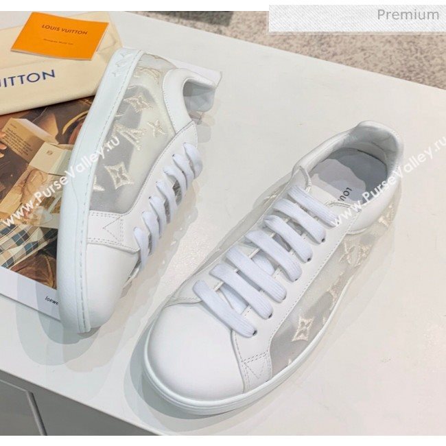 Louis Vuitton LUXEMBOURG Trainers Sneakers in Transparent Textile White 2020（For Women And Men） (MD-2006178)