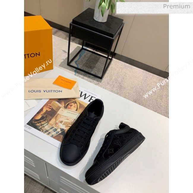 Louis Vuitton LUXEMBOURG Trainers Sneakers in Transparent Textile Black 2020（For Women And Men） (MD-20061779)