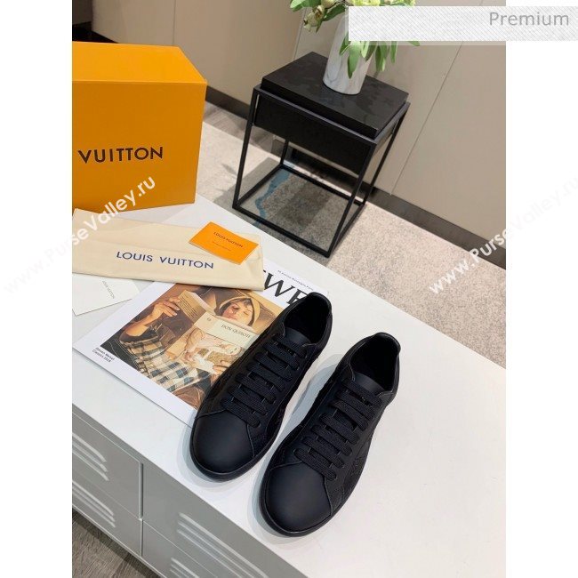 Louis Vuitton LUXEMBOURG Trainers Sneakers in Transparent Textile Black 2020（For Women And Men） (MD-20061779)