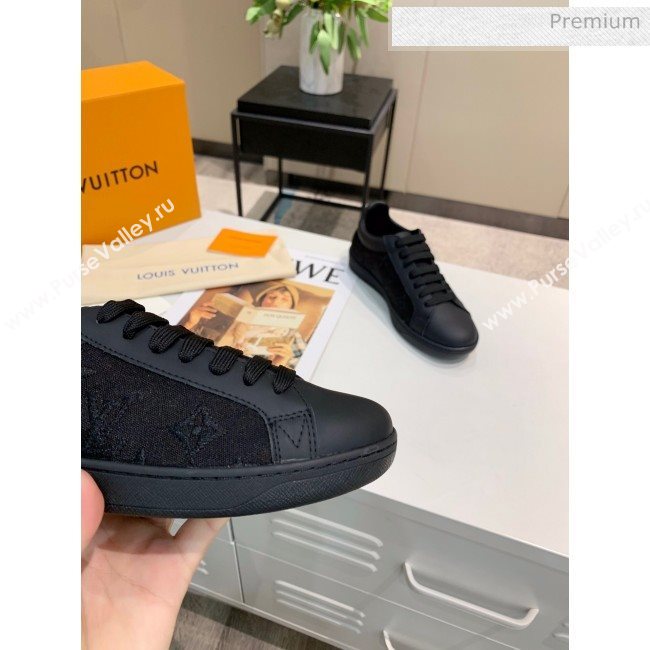 Louis Vuitton LUXEMBOURG Trainers Sneakers in Transparent Textile Black 2020（For Women And Men） (MD-20061779)