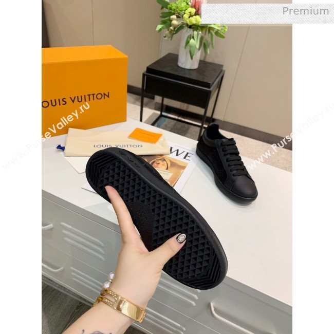 Louis Vuitton LUXEMBOURG Trainers Sneakers in Transparent Textile Black 2020（For Women And Men） (MD-20061779)