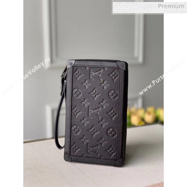 Louis Vuitton Soft Trunk Clutch M68986 in Taurillon Monogram Leather Black 2020 (K-20061851)