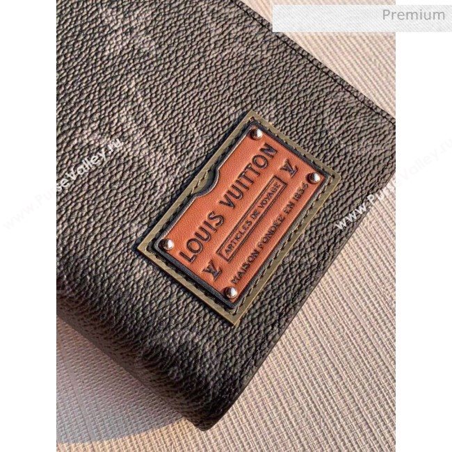 Louis Vuitton Brazza Wallet in Monogram Eclipse Coated Canvas M69260 Black 2020 (K-20061860)