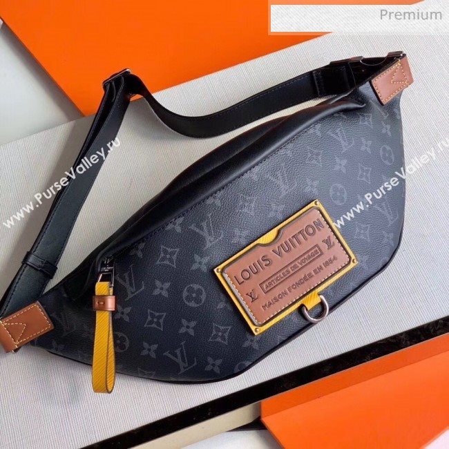 Louis Vuitton DISCOVERY Bumbag in Monogram Eclipse Coated Canvas M45220 Black 2020 (K-20061861)