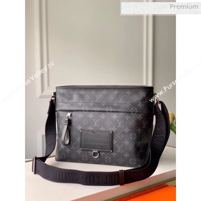 Louis Vuitton Besace Zippée MM Bag in Monogram Eclipse Canvas M45216 Black 2020 (K-20061863)