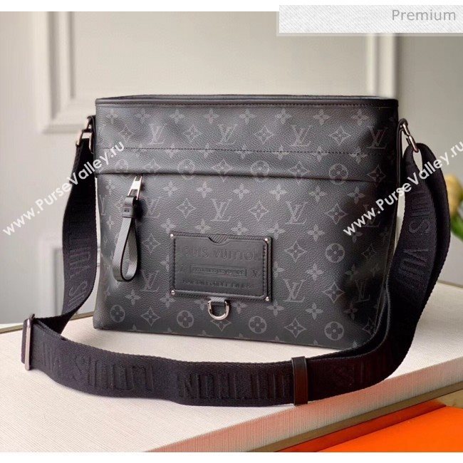 Louis Vuitton Besace Zippée MM Bag in Monogram Eclipse Canvas M45216 Black 2020 (K-20061863)