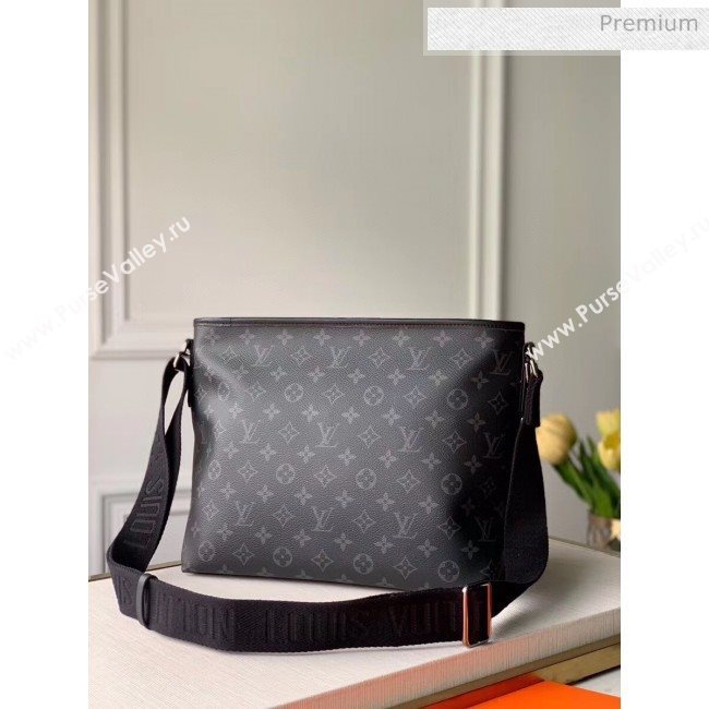 Louis Vuitton Besace Zippée MM Bag in Monogram Eclipse Canvas M45216 Black 2020 (K-20061863)