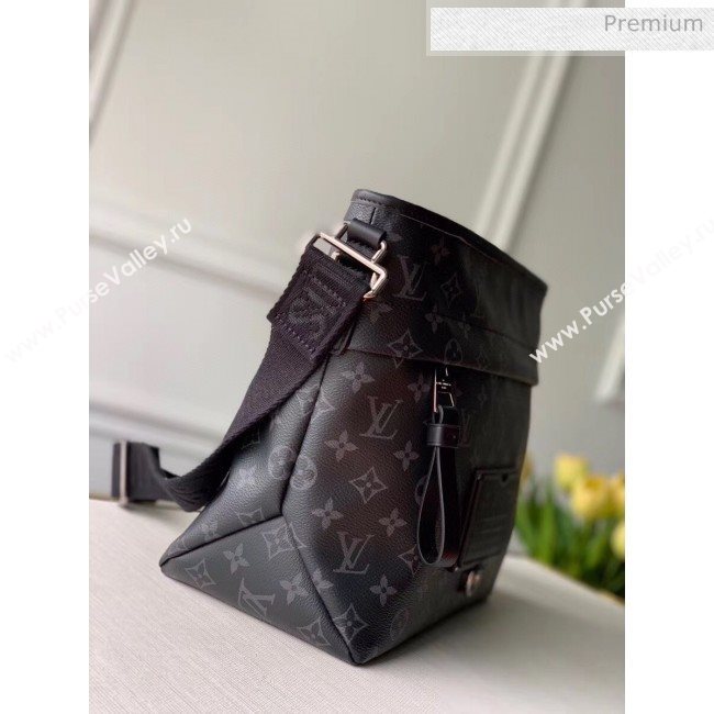 Louis Vuitton Besace Zippée MM Bag in Monogram Eclipse Canvas M45216 Black 2020 (K-20061863)