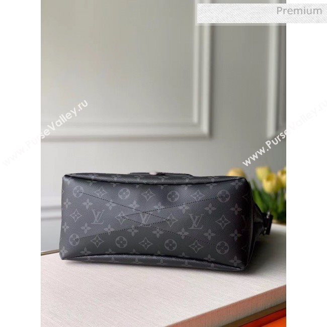 Louis Vuitton Besace Zippée MM Bag in Monogram Eclipse Canvas M45216 Black 2020 (K-20061863)