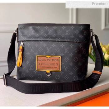 Louis Vuitton Besace Zippée MM Bag in Monogram Eclipse Canvas M45214 Black 2020 (K-20061862)