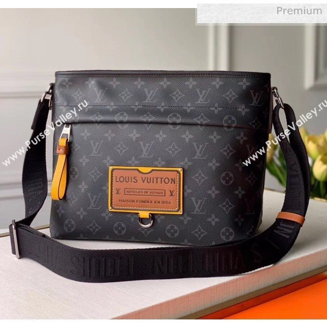 Louis Vuitton Besace Zippée MM Bag in Monogram Eclipse Canvas M45214 Black 2020 (K-20061862)