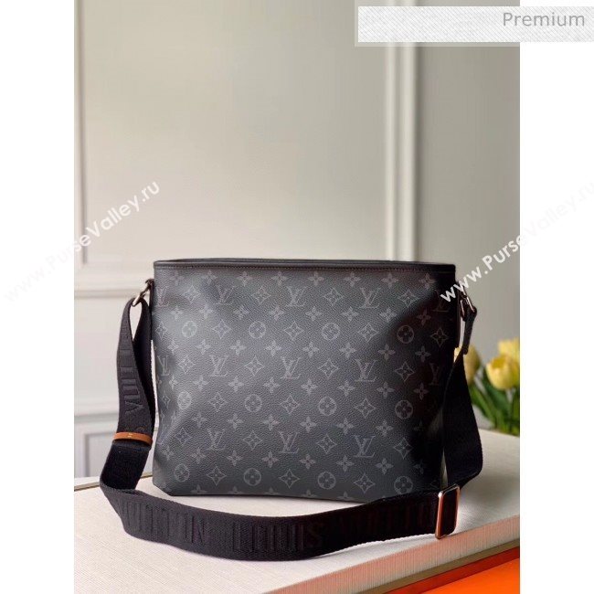 Louis Vuitton Besace Zippée MM Bag in Monogram Eclipse Canvas M45214 Black 2020 (K-20061862)