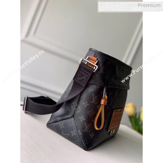 Louis Vuitton Besace Zippée MM Bag in Monogram Eclipse Canvas M45214 Black 2020 (K-20061862)