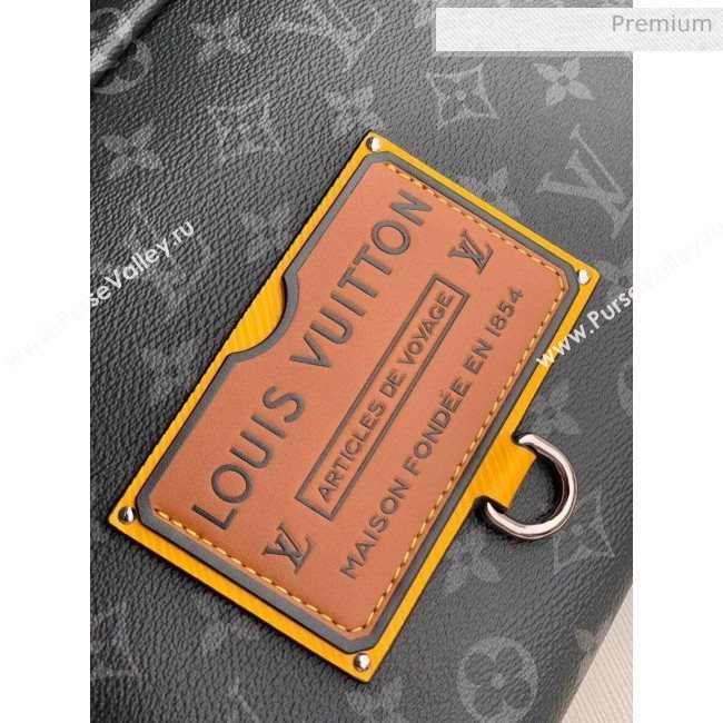 Louis Vuitton Besace Zippée MM Bag in Monogram Eclipse Canvas M45214 Black 2020 (K-20061862)