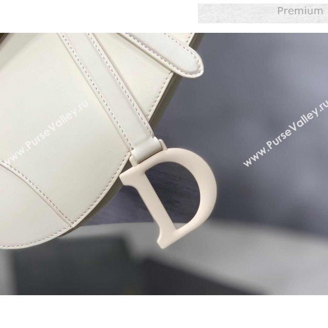 Dior Saddle Bag in Smooth Calfskin White/White 2020 (XXG-20062461)