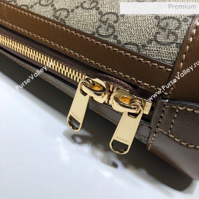 Gucci Horsebit 1955 GG Canvas Medium Top Handle Bag ‎620850 Brown 2020 (DLH-20062201)