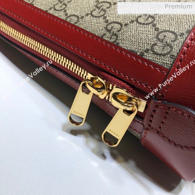Gucci Horsebit 1955 GG Canvas Medium Top Handle Bag ‎620850 Red 2020 (DLH-20062202)
