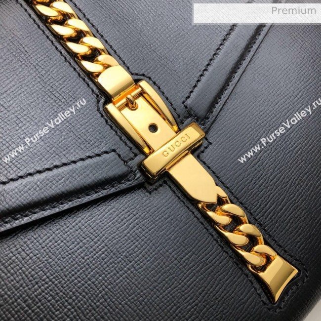 Gucci Sylvie 1969 Vintage Small Top Handle Bag ‎602781 Black 2020 (DLH-20062211)