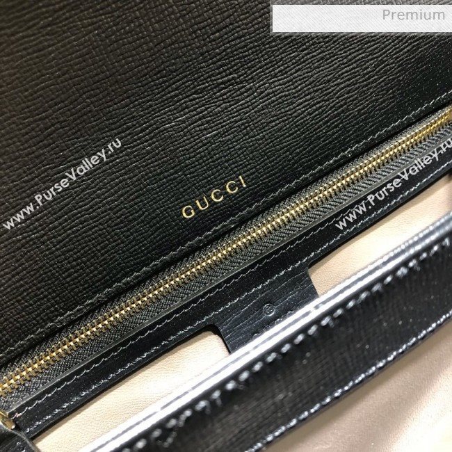 Gucci Sylvie 1969 Vintage Small Top Handle Bag ‎602781 Black 2020 (DLH-20062211)