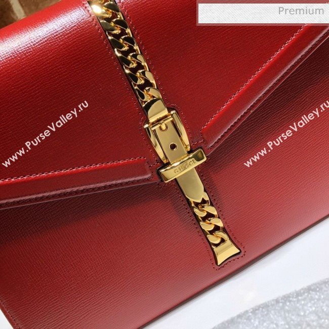 Gucci Sylvie 1969 Vintage Small Top Handle Bag ‎602781 Red 2020 (DLH-20062212)