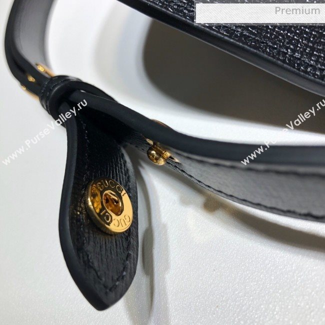 Gucci Sylvie 1969 Vintage Small Shoulder Bag 601067 Black 2020 (DLH-20062214)