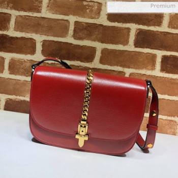 Gucci Sylvie 1969 Vintage Small Shoulder Bag 601067 Red 2020 (DLH-20062216)