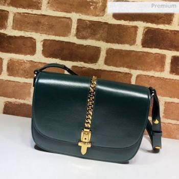 Gucci Sylvie 1969 Vintage Small Shoulder Bag 601067 Green 2020 (DLH-20062218)