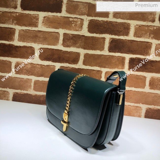 Gucci Sylvie 1969 Vintage Small Shoulder Bag 601067 Green 2020 (DLH-20062218)